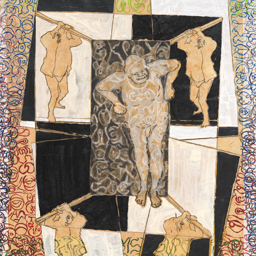 Liane Collins, New Signs Art, Paper Covers Gun